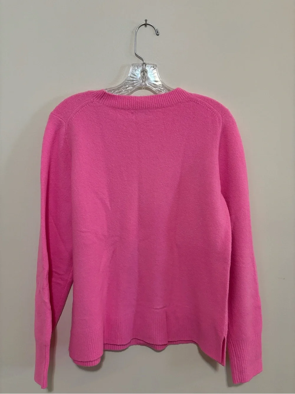 J. Crew Crewneck Sweater in Hot Pink